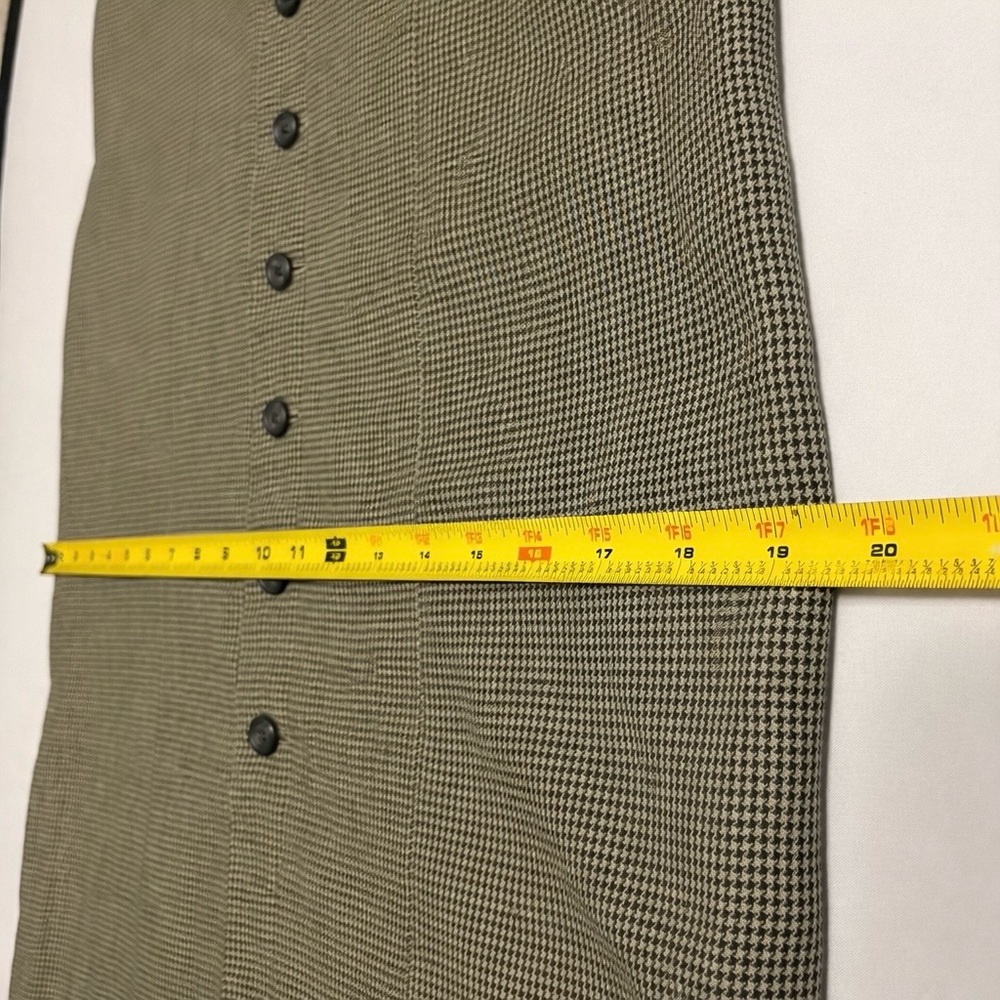 Vintage Ralph Lauren Collection 90s Pencil Dress Sheath Button Up Long Blazer 6 - Picture 11 of 16